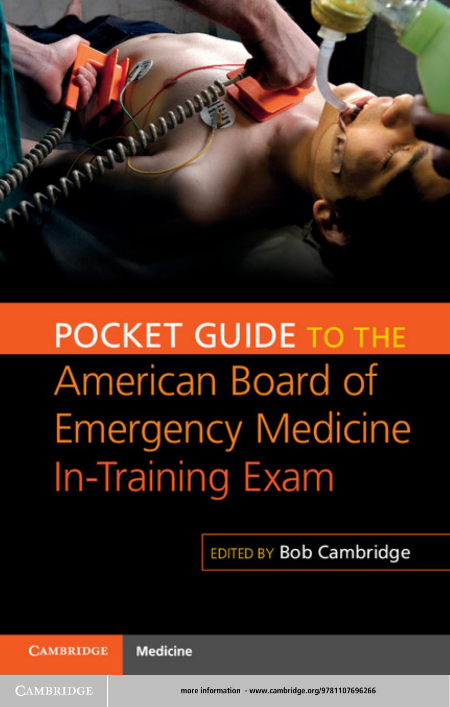 Pocket Guide to the American Board of Emergency Medicine In-Training Exam by Bob Cambridge