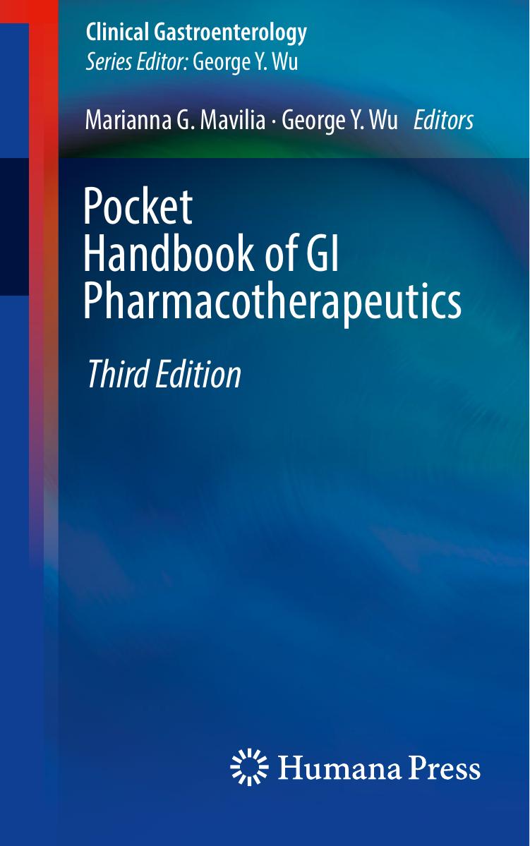 Pocket Handbook of GI Pharmacotherapeutics by Marianna G. Mavilia; George Y. Wu