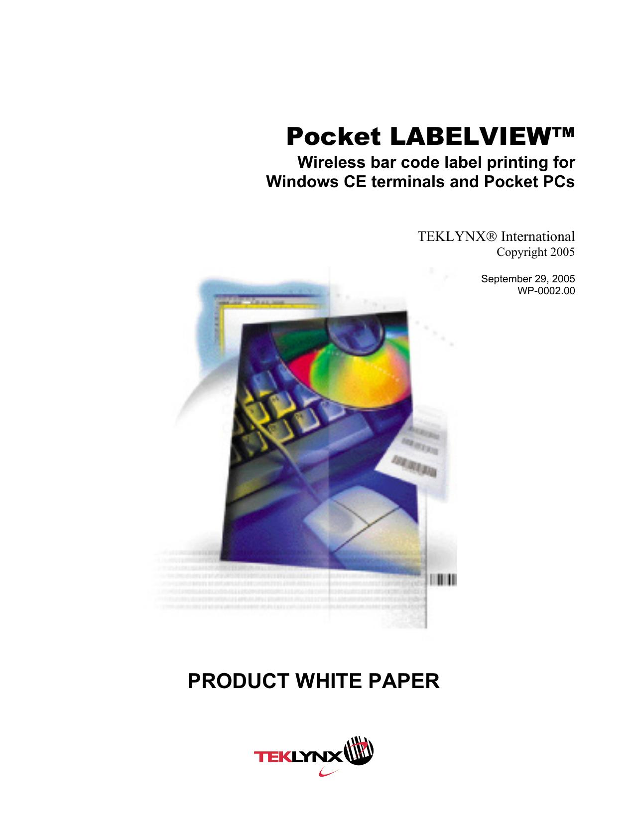 Pocket LABELVIEW White Paper by TEKLYNX International