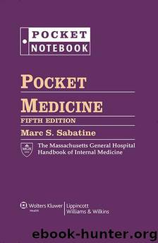 Pocket Medicine: The Massachusetts General Hospital Handbook of Internal Medicine by Marc Sabatine