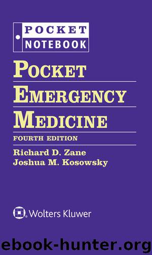 Pocket Notebook: Pocket Emergency Medicine, 4e by unknow