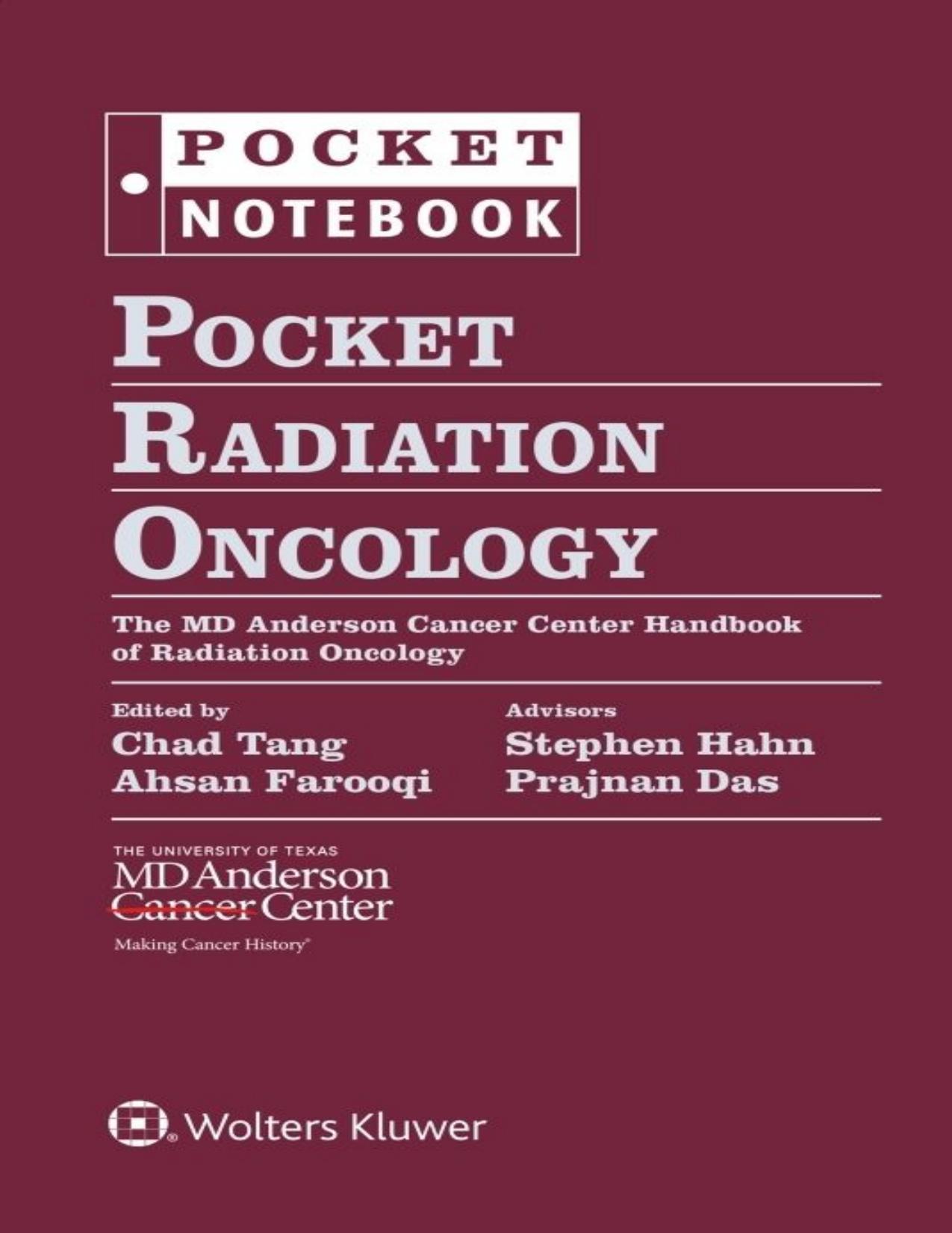 Pocket Radiation Oncology by Chad Tang Ahsan Farooqi