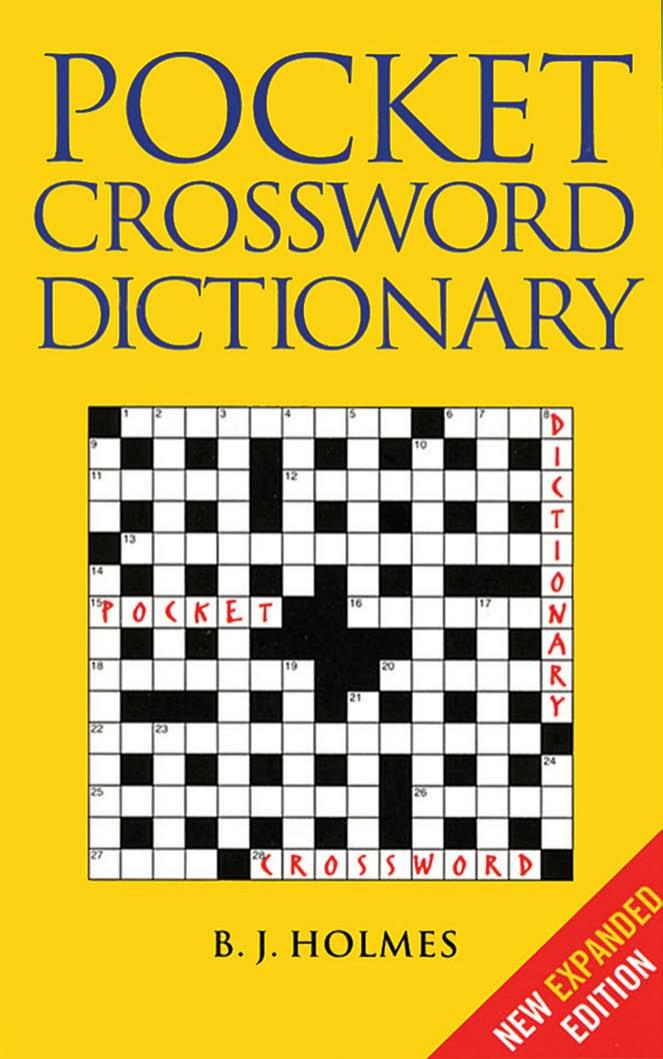 Pocket crossword dictionary by B.J. Holmes