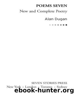 Poems Seven by Alan Dugan