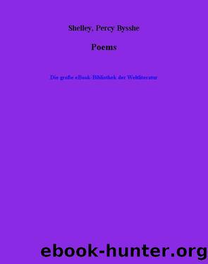 Poems by Percy Bysshe Shelley