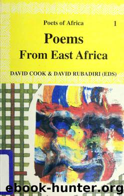 Poems from East Africa by Rubadiri David;Cook David 1929- & Cook David 1929-