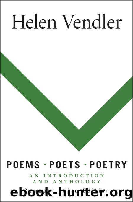 Poems, Poets, Poetry by Helen Vendler