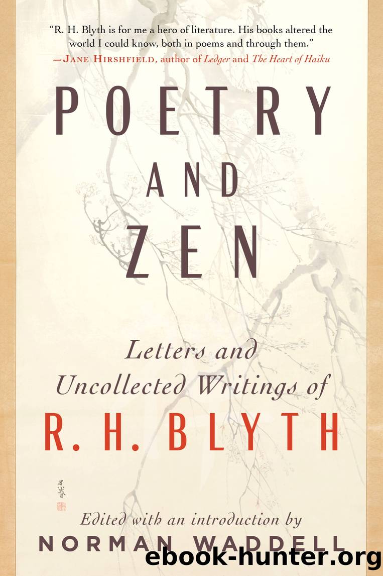 Poetry and Zen by R. H. Blyth
