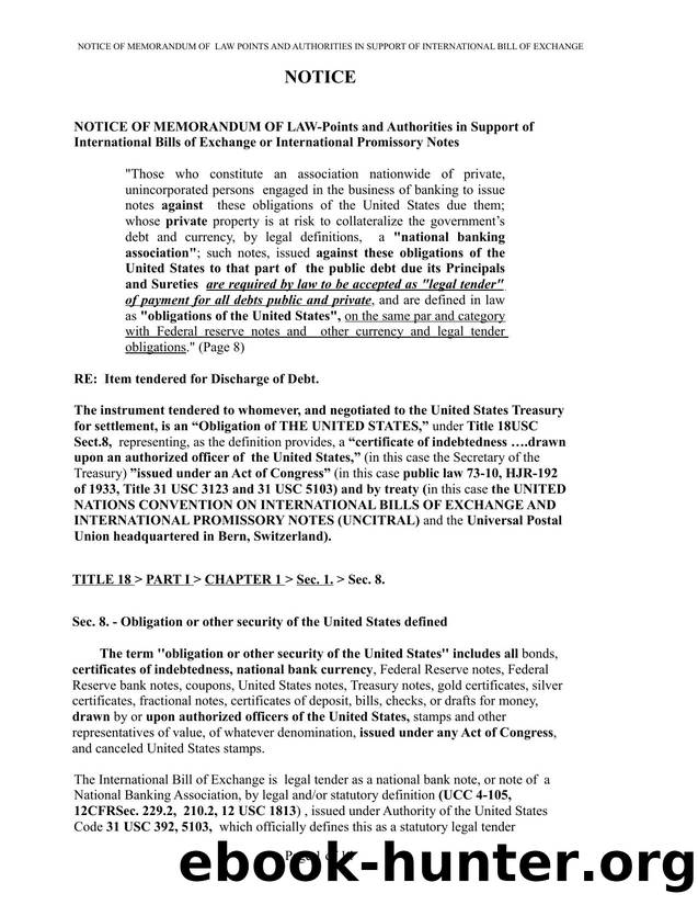 Points and Authorities by Ralph