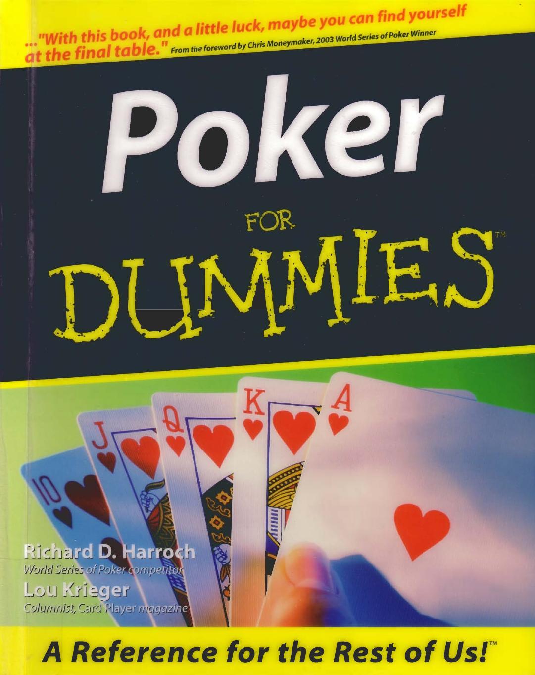Poker for Dummies by Richard D. Harroch Lou Krieger