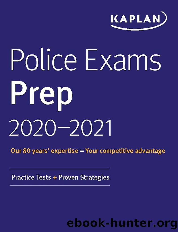 Police Exams Prep 2020-2021 by Kaplan Test Prep