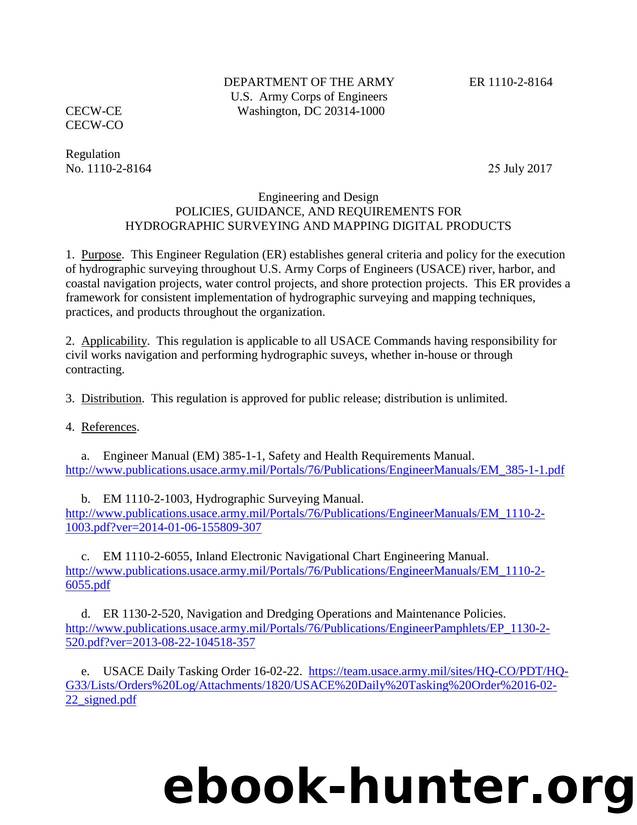 Policies, Guidace  and Requirements for Hydrographic Surveying and Mapping Digital Products by Bergen