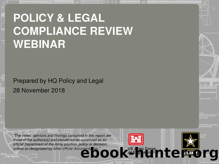 Policy and Legal Compliance Review by Unknown