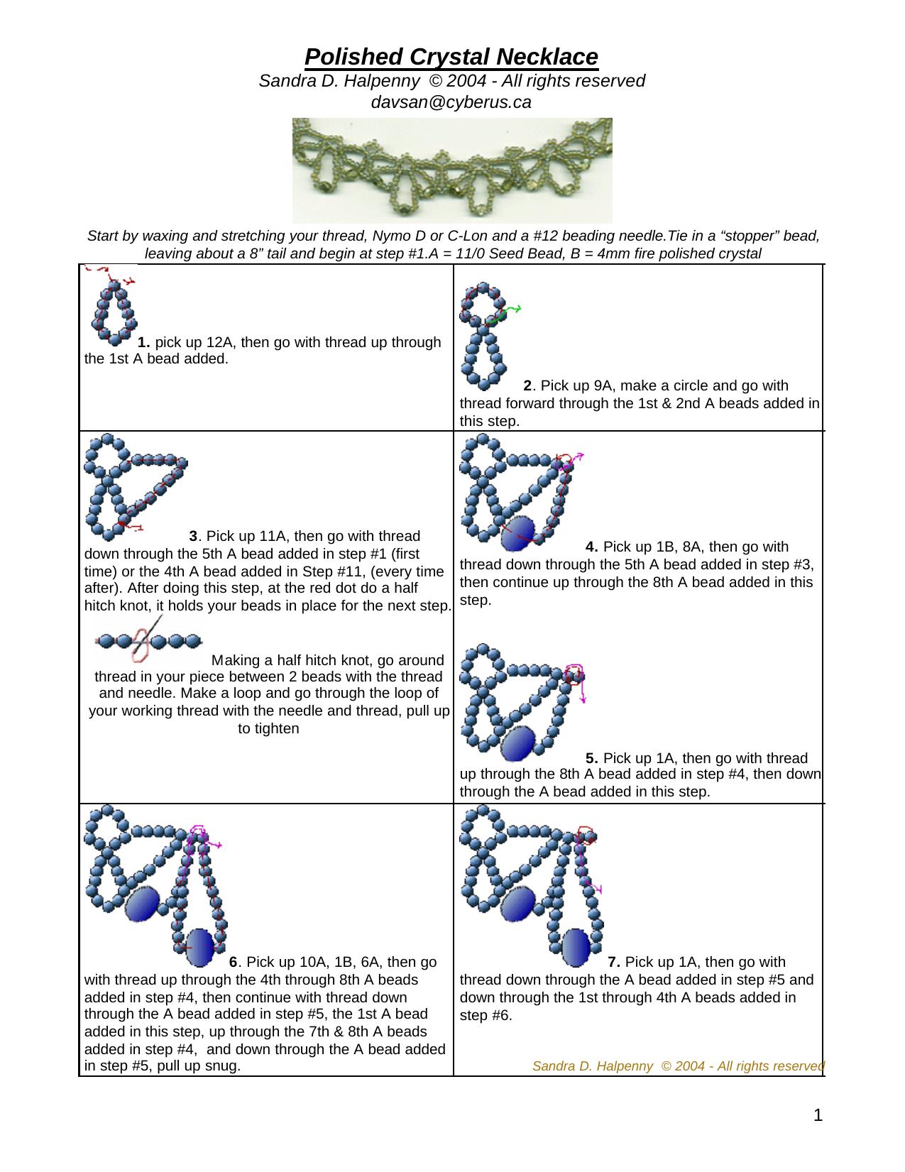Polished Crystal Necklace.doc by Sandra D. Halpenny
