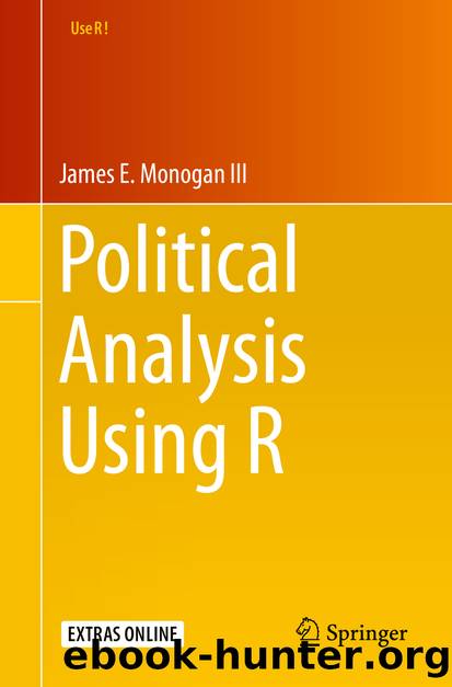 Political Analysis Using R by James E. Monogan