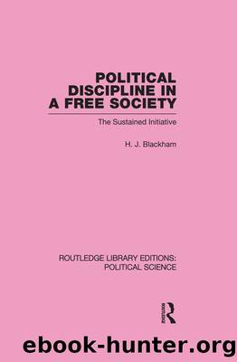 Political Discipline in a Free Society by H J Blackham