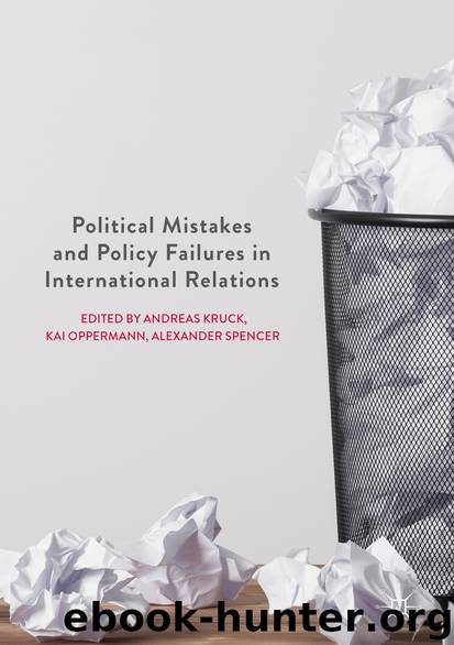 Political Mistakes and Policy Failures in International Relations by Andreas Kruck Kai Oppermann & Alexander Spencer