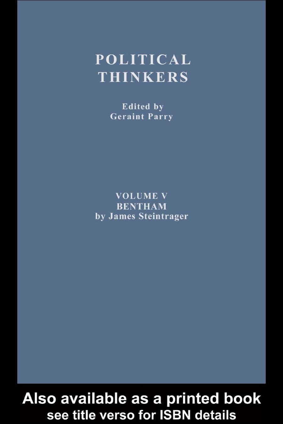 Political Thinkers: From Aristotle to Marx by James Steintrager