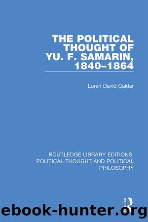 Political Thought of Yu by Loren David Calder