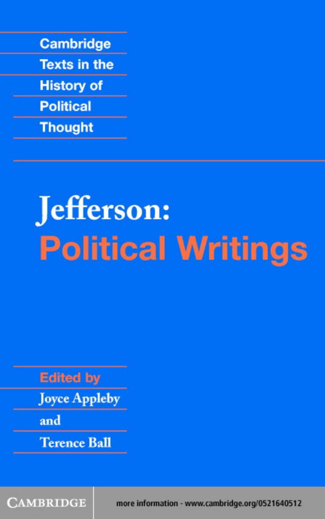 Political Writings by THOMAS JEFFERSON