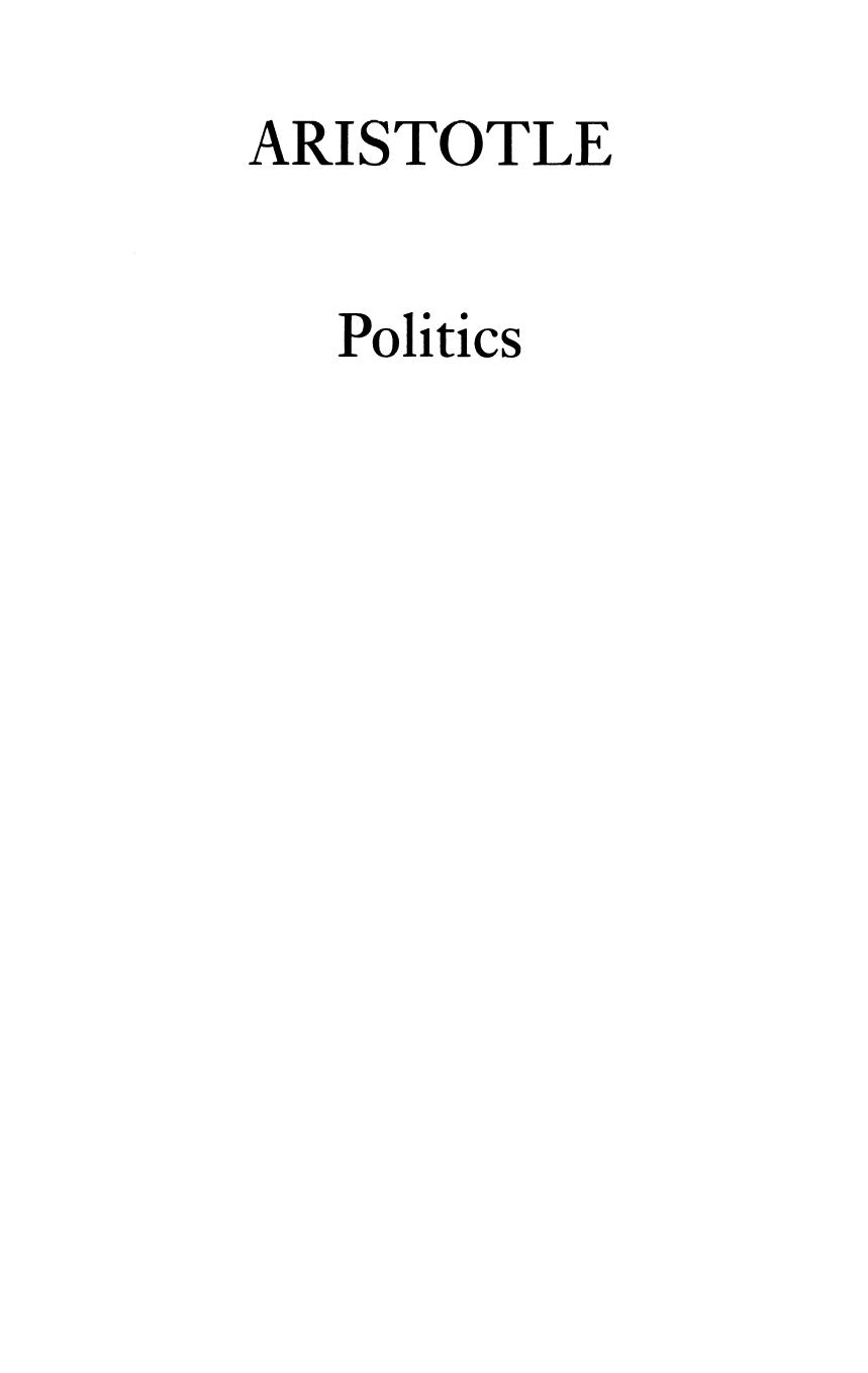 Politics (Hackett Classics) by Aristotle C. D. C. Reeve