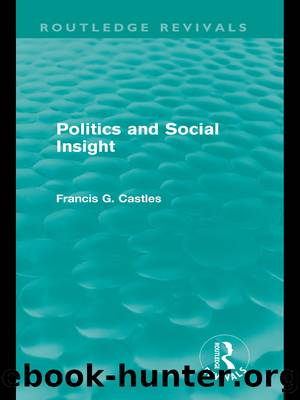 Politics and Social Insight (Routledge Revivals) by Francis Castles