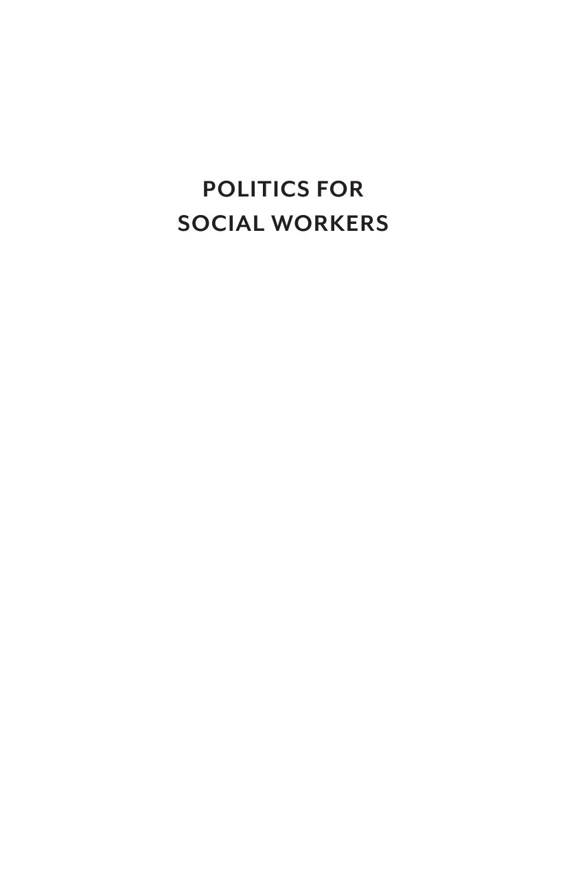Politics for Social Workers: A Practical Guide to Effecting Change by Professor Stephen Pimpare