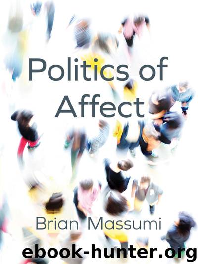Politics of Affect by Massumi Brian