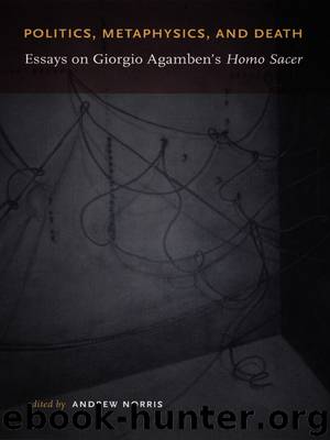 Politics, Metaphysics, and Death: Essays On Giorgio Agamben’s Homo Sacer by Andrew Norris