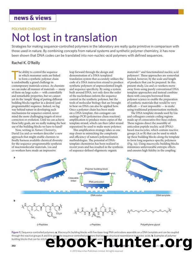 Polymer chemistry: Not lost in translation by Rachel K. O'Reilly