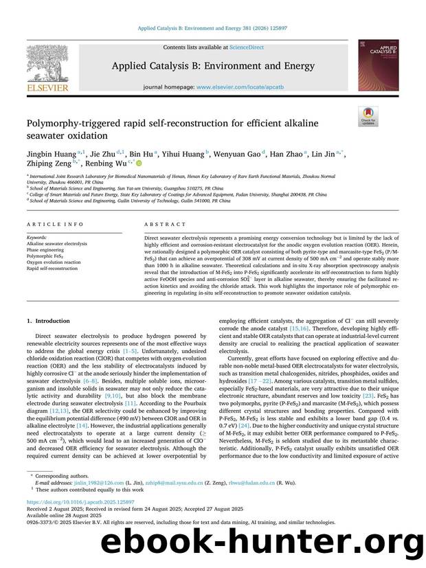 Polymorphy-triggered rapid self-reconstruction for efficient alkaline seawater oxidation by unknow