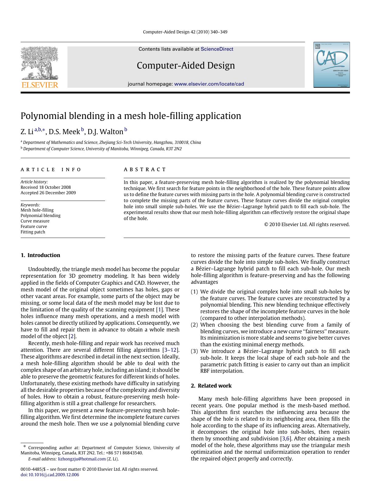 Polynomial-blending-in-a-mesh-hole-filling-application by Z. Li; D.S. Meek; D.J. Walton
