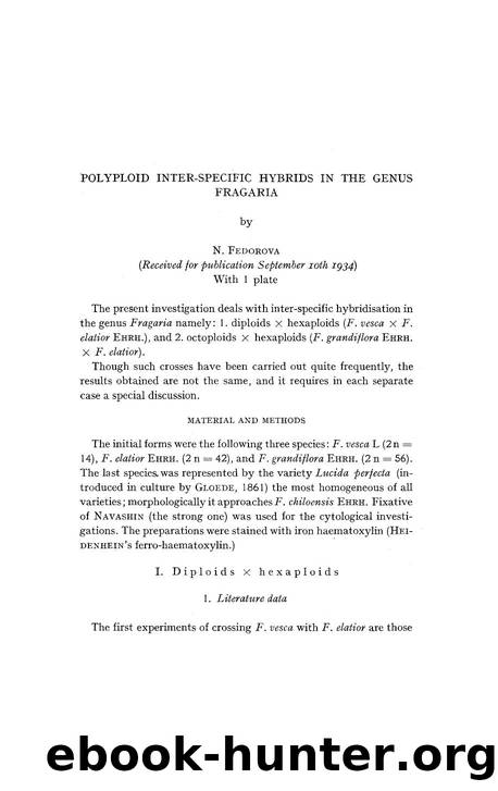 Polyploid inter-specific hybrids in the genus Fragaria by Unknown