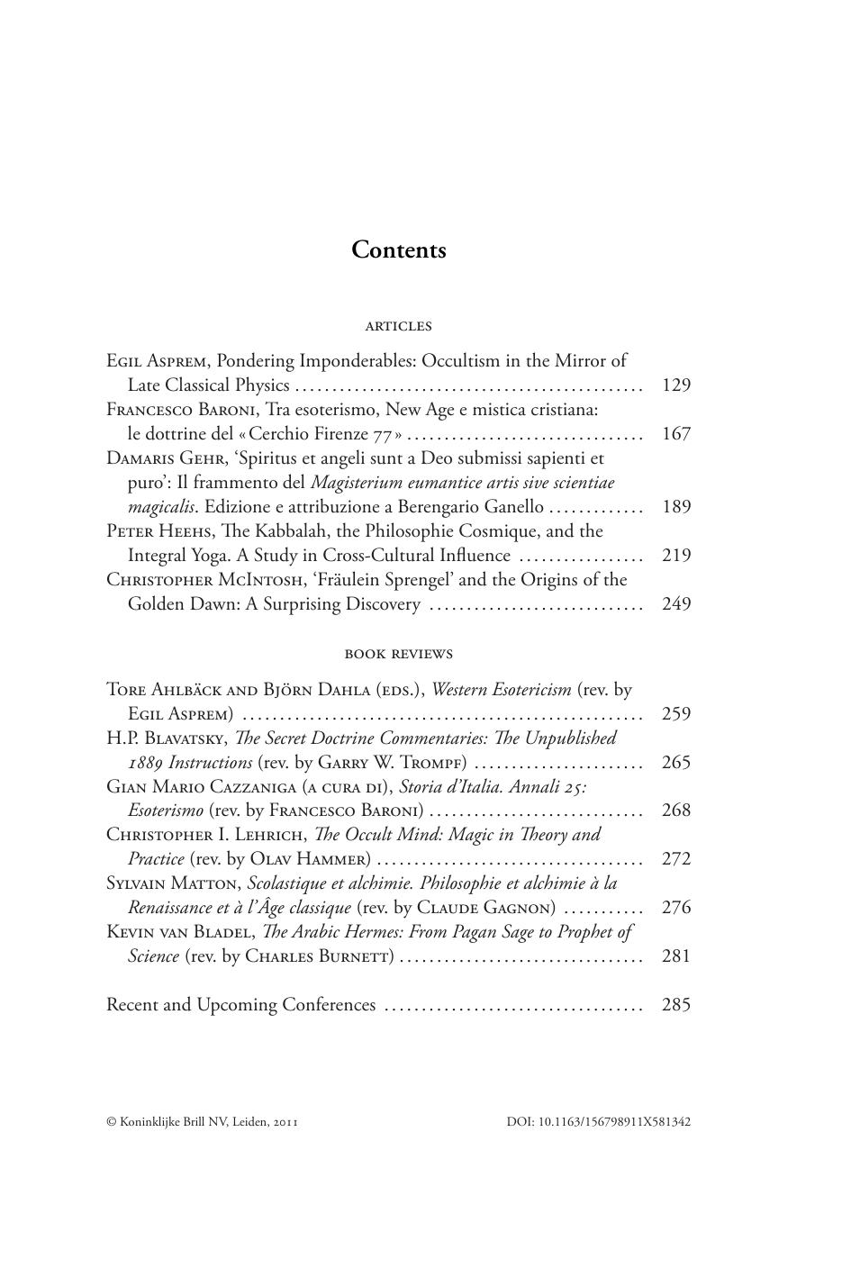 Pondering Imponderables: Occultism in the Mirror of Late Classical Physics by Egil Asprem