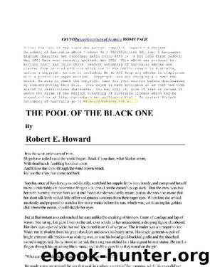 Pool Of The Black One by Robert E. Howard