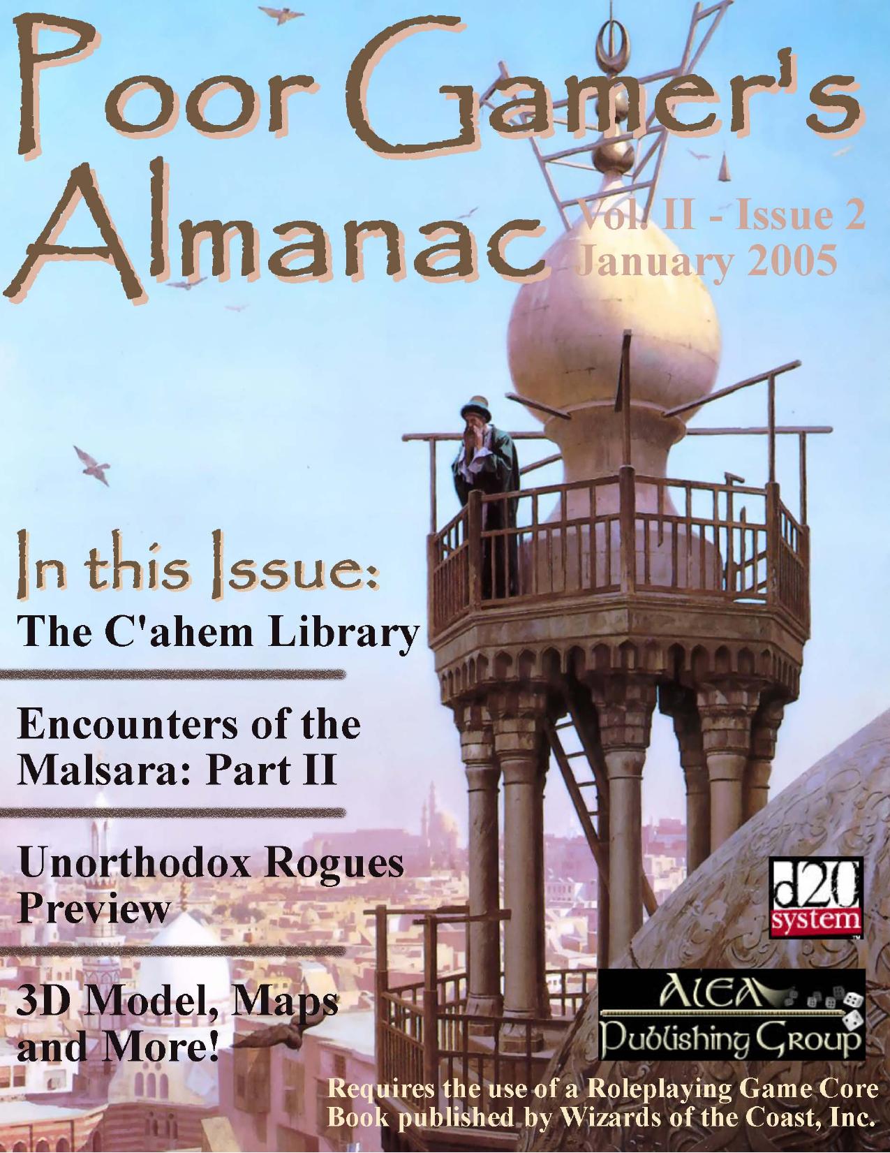 Poor Gamer's Almanac Issue 2 by Alea Publishing