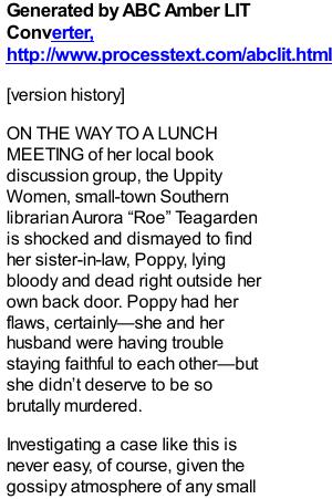 Poppy Done to Death by Charlaine Harris