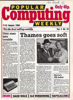 Popular Computing Weekly (1984-08-09) by Unknown