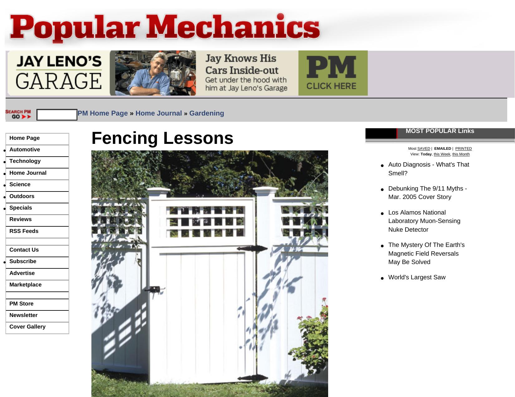 Popular Mechanics - How To Build A Classic Backyard Fence by Building A Classic Fence