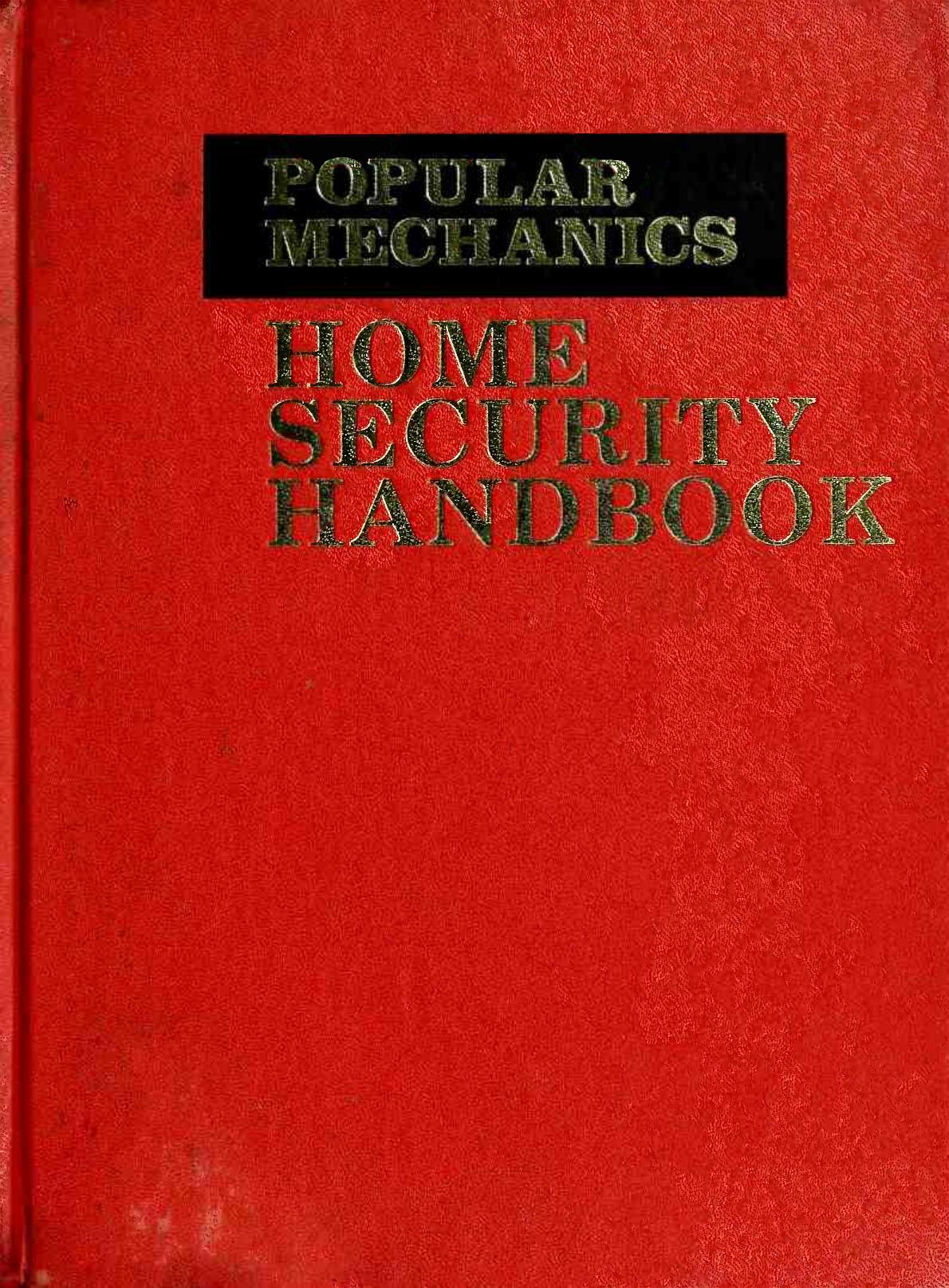 Popular Mechanics Home Security Handbook by Thomas Dale Cowan