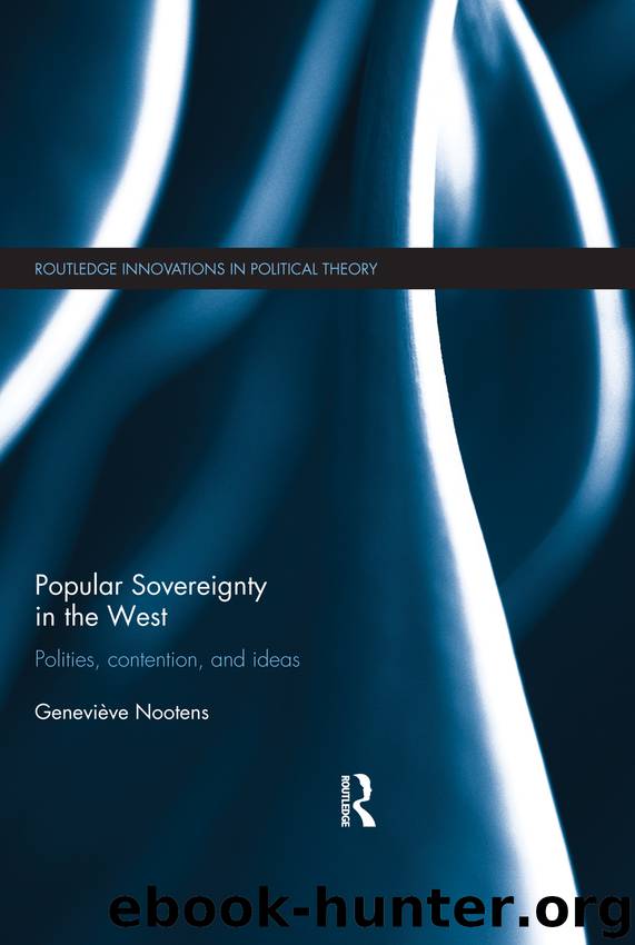 Popular Sovereignty in the West by Nootens Geneviève;
