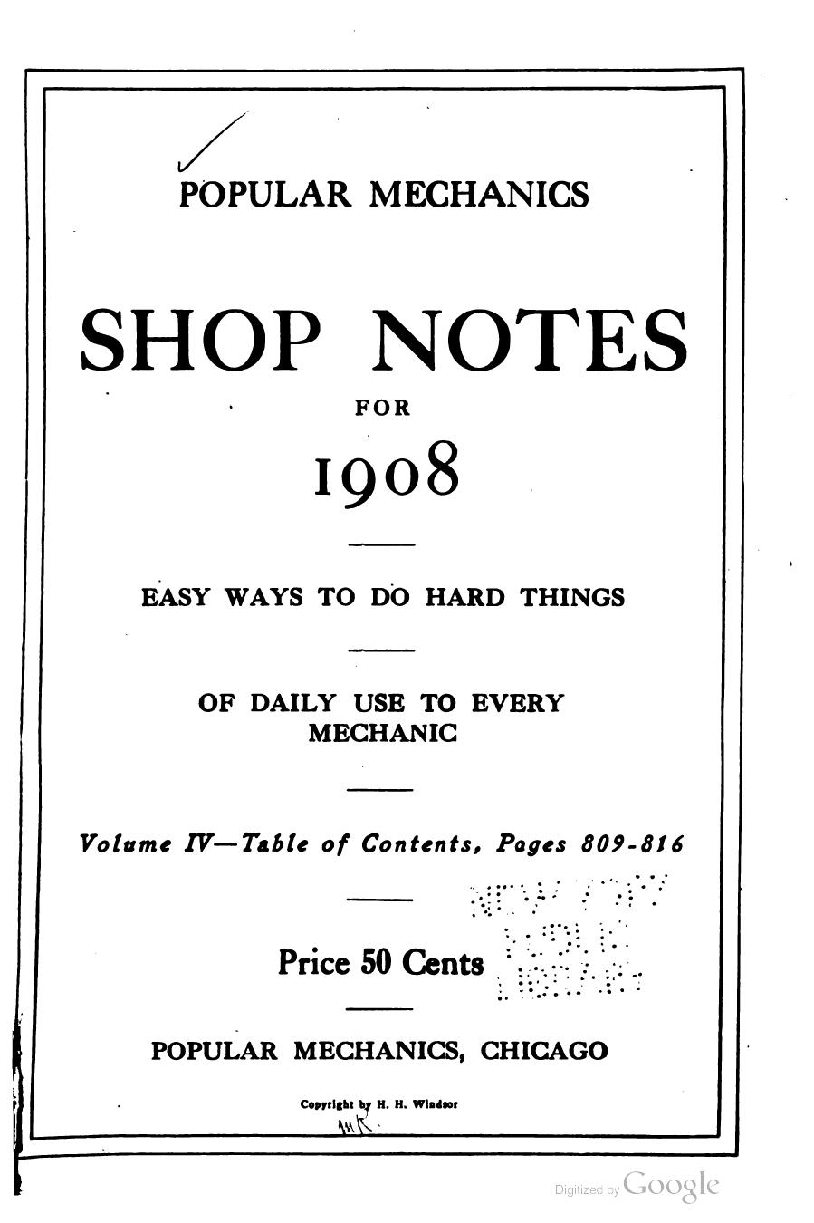 Popular mechanics shop notes by Unknown