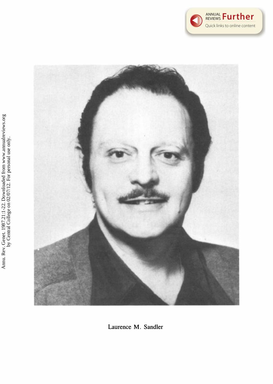 Population Genetics History: A Personal View by James F. Crow