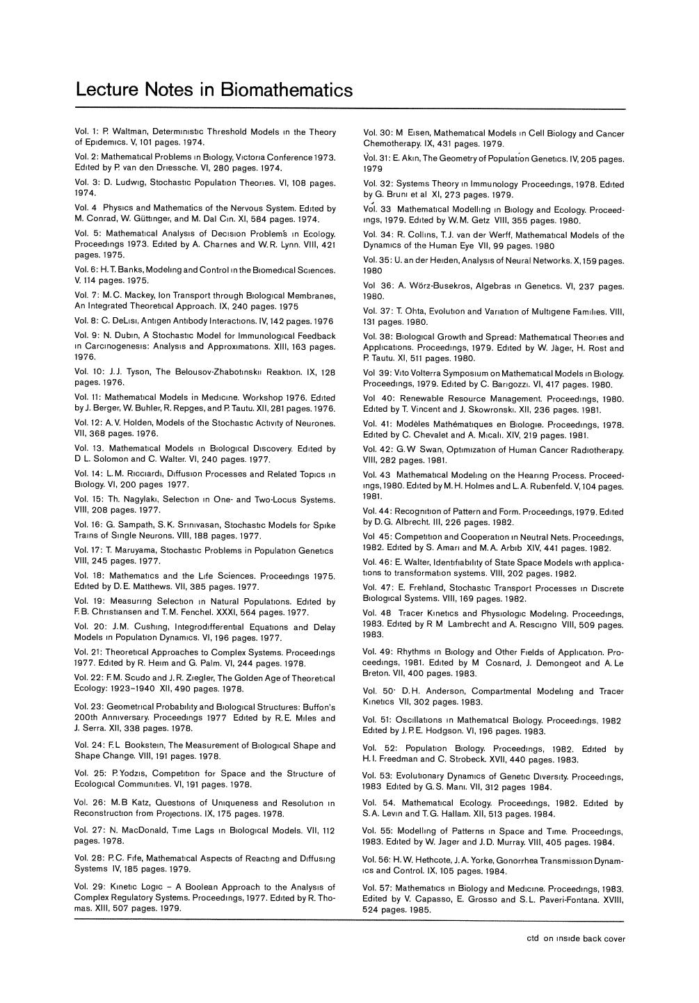 Population Genetics in Forestry: Proceedings of the Meeting of the IUFRO Working Party âEcological and Population Geneticsâ held in GÃ¶ttingen, August 21â24, 1984 by Gene Namkoong (auth.) Hans-Rolf Gregorius (eds.)