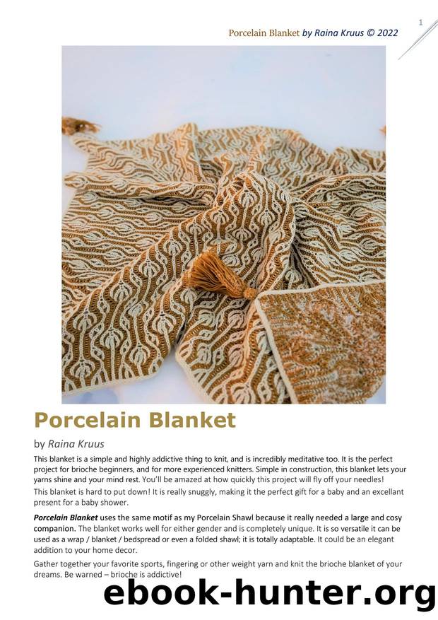 Porcelain Blanket pattern  Ravelry by raina