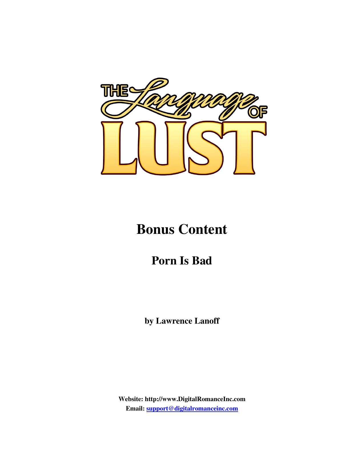 Porn Is Bad by Jennifer Blanksteen
