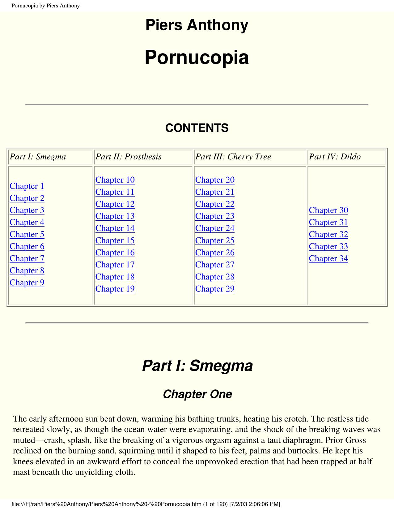 Pornucopia by Piers Anthony by Unknown