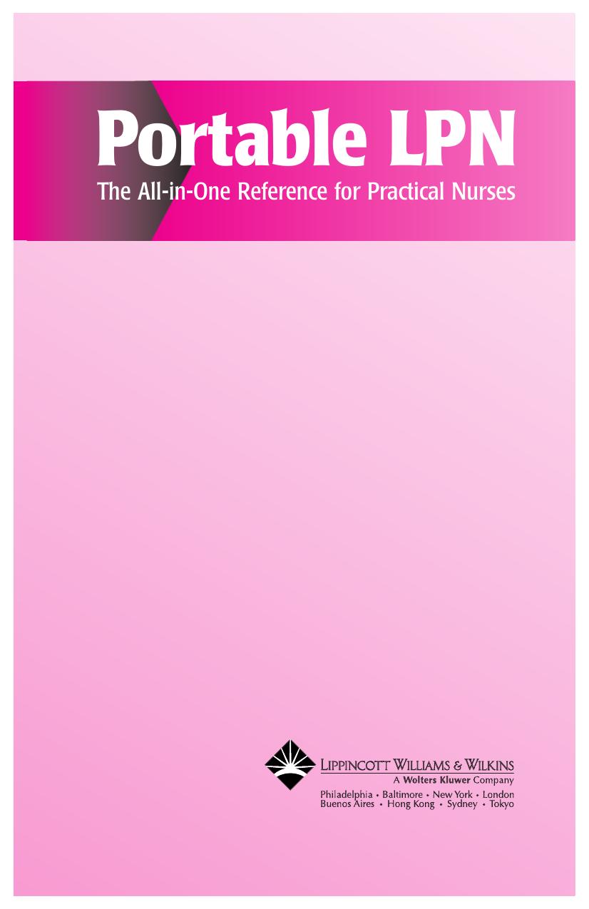 Portable LPN : the all-in-one reference for practical nurses by Springhouse