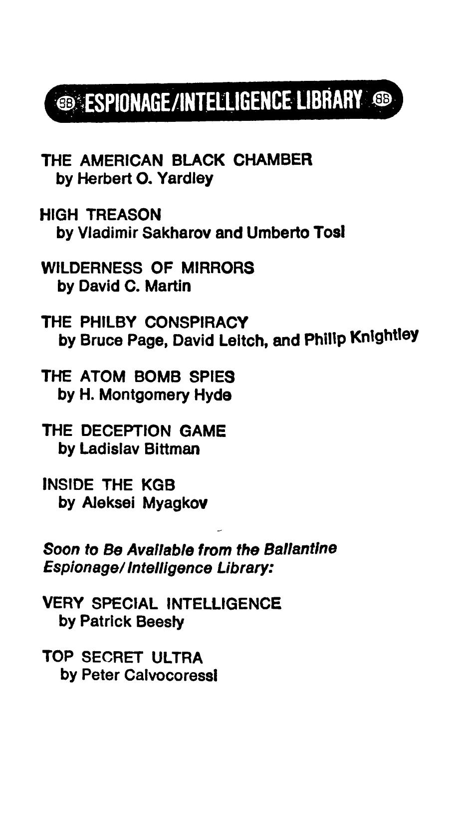 Portrait of a Cold Warrior: Second Thoughts of a CIA Agent by Joseph Burkholder Smith