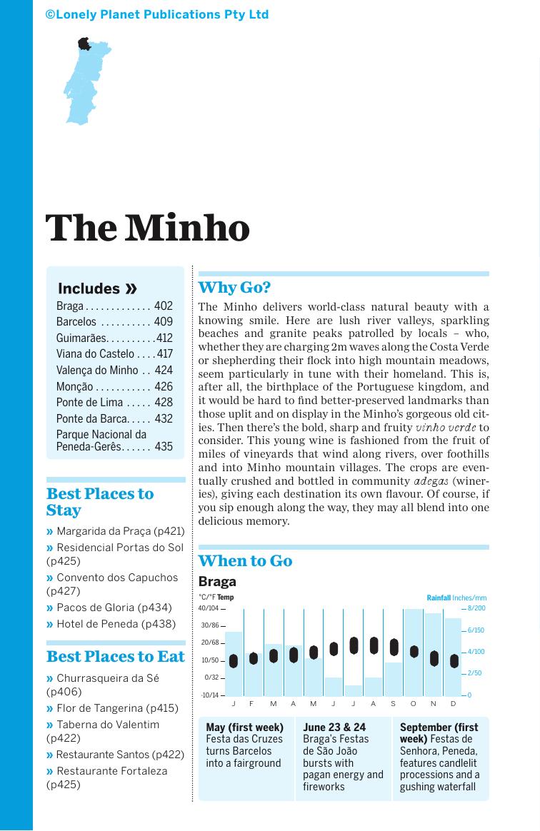 Portugal - The Minho (Chapter) by Lonely Planet
